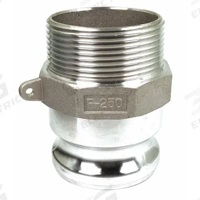 APPROVED VENDOR Cam and Groove Adapter: 2 1/2 in Coupling Size, 2 1/2 in Hose Fitting Size - Type F Aluminum Cam & Groove Fittings