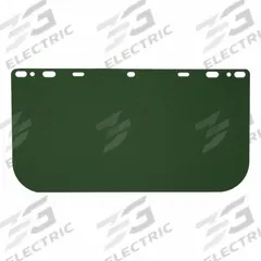 MCR SAFETY Face Shield Visor: 15 3/8 in Overall Wd, 8 in Overall Ht, 0.04 in Overall Thick, Green (MPN 181541). Key specifications — Material: Polycarbonate; Brand: MCR SAFETY; Compatible Grainger Part Number: Universal.