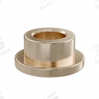Flanged Sleeve Bearing: Bronze, SAE 841, 5 mm Bore, 8 mm OD, 5 mm Lg, -35°F to 300°F, 10 PK (MPN FFM0508-05B). Key specifications — System of Measurement: Metric; Material Grade: SAE 841; Flange Type: Flanged; Brand: OILITE.