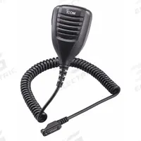 ICOM Speaker Microphone: Fits Icom, For F3162/F4162 Series, 18 in Cord, Push To Talk, Waterproof (MPN HM169). Key specifications — Compatible Radio Series: F4162; Color: Black; Radio Connector Type: 9-Pin Multifunction; Brand: ICOM; Manufacturer Part Number: HM169; Push To Talk: Yes.