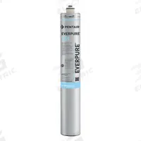PENTAIR/EVERPURE Quick-Connect Water Filter: 0.5 micron, 3.5 gpm, 20 3/4 in Overall Ht (MPN EV960601-75). Key specifications — Product Type: Quick-Connect Water Filter; Filter Media: Mechanical Filtration; Brand: PENTAIR/EVERPURE; Reduces: Scale.