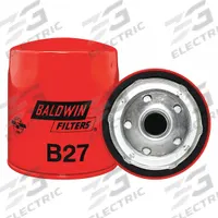 BALDWIN FILTERS Oil Filter: B27, LF651, 13/16"-16 Thread Size, 4 3/8 in Overall Ht, Oil, Cellulose. Key specifications — Baldwin Interchange: B27; FleetGuard Interchange: LF651; Brand: BALDWIN FILTERS; Compatible Vehicle Make: Buick; Includes: Integral Gasket; Media Material: Cellulose.