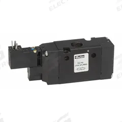 PARKER Solenoid Air Control Valve: B6, Three-Way / Two-Position, Single Solenoid, 120V AC (MPN B6V2BB553A). Key specifications — attr1084839: DIN Solenoid Connector; attr1093196: Solenoid Coil Included; attr1084853: Internal Pilot; attr1084865: Non-Locking; attr1084872: Solenoid Air Control Valve; attr1084885: Single Solenoid; attr1084828: B6V2BB553A; attr1084832: PARKER.