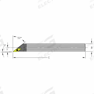 ULTRA-DEX USA Indexable Boring Bar: E10S SVJBR2 (MPN 920-000-295) - Indexable Boring Bars