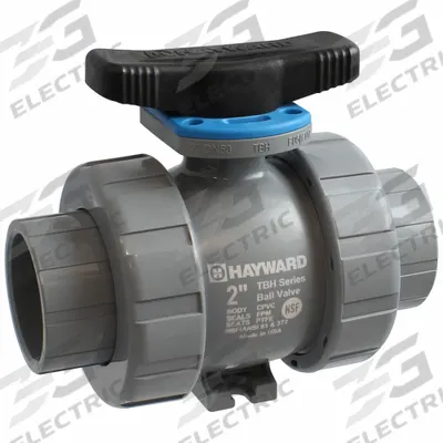 HAYWARD FLOW CONTROL Manual Two-Way Ball Valve: 4 in, CPVC, Straight, True-Union Socket - Vented CPVC Ball Valves