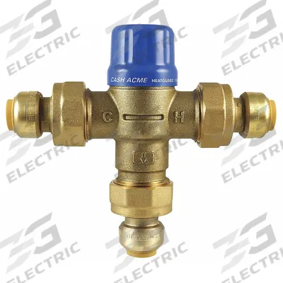 CASH ACME Thermostatic Mixing Valve: 3/4 in Inlet Connection Size - Point-of-Use Mixing Valves