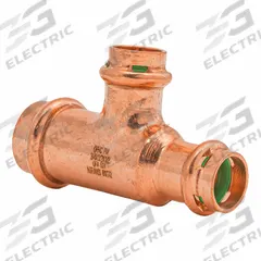 QUICKFITTING SUREPRESS Crimp Tee Fitting: 3/4 in CTS x 1/2 in CTS x 1/2 in CTS size, Copper (MPN SPWT211R). Key specifications — Brand: QUICKFITTING SUREPRESS; Series: SurePress; Broad - Material for Bullet: Copper Or Bronze; Brand - Broad: QUICKFITTING SUREPRESS.