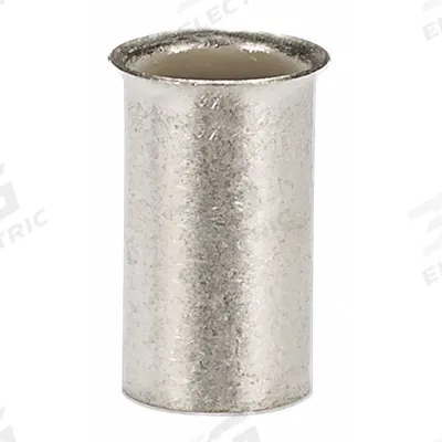 PANDUIT Wire Ferrule: 6 AWG Max Wire Size, Holds 1 Wire, Bare - Non-Insulated Ferrules