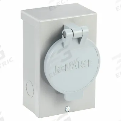 RELIANCE Power Inlet Box: 30 A Current Rating, L14-30, 2KEP5/2KEP6, 3R, Steel - Power Inlet Boxes