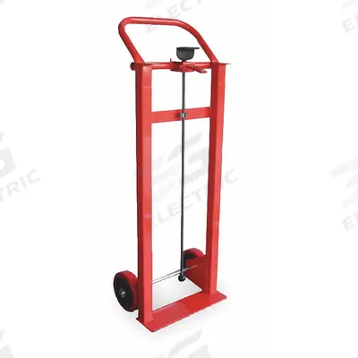 Dayton Furniture Hand Truck: 400 lb, 1 Desks Supported, Flow-Back, Red - File-Cabinet Hand Trucks