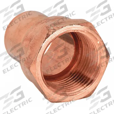 NIBCO Sweat Fitting Adapter: 2 in CTS x 2 in Pipe, FTG x FNPT, Wrot Copper (MPN 6032 2) - Wrot Copper Tube Fittings