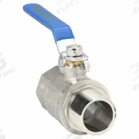 APPROVED VENDOR Manual Two-Way Ball Valve: 1 1/4 in, Nickel-Plated Brass, Straight, MNPT x FNPT, FKM (MPN G-KTCM-125NP). Key specifications — Brand: APPROVED VENDOR; Handle: Lever.