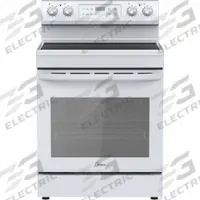 MIDEA Oven Range: White, Electric, 4 Burners, ADA Compliant (MPN MER30S2AWW). Key specifications — ADA Compliant: Yes; Power Source: Electric; Self Cleaning: No; Brand: MIDEA.