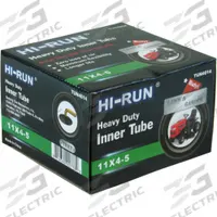 HI-RUN Lawn & Garden tire tube: Lawn & Garden Mowers and Wheelbarrows, 11X4-5 Compatible Tire Size (MPN TUN4014). Key specifications — Compatible Tire Size: 11X4-5; Brand: HI-RUN.
