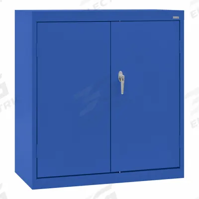 SANDUSKY Shelf Cabinet: 36 in x 24 in x 36 in, Swing Handle & Three-Point Locking - Commercial Shelf Cabinets