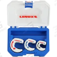 LENOX Tubing Cutter Set: 0.5 in – 1 in OD Cutting Capacity, Std Wheel Cutter, 14833TSK. Key specifications — attr327812: 14833TSK; attr327818: Copper; attr327815: LENOX.
