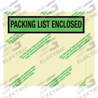 APPROVED VENDOR Packing List Envelopes: 4 1/2 in Outside Ht, 5 1/2 in Outside Lg, Green, 1,000 PK (MPN 39UK69). Key specifications — Message Location: Top; Opening Location: Side Loading; Color: Green; Brand: APPROVED VENDOR.