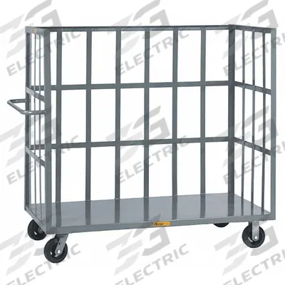 LITTLE GIANT Stock Truck: 2,000 lb, Flush Lip, 24 in L x 66 in W x 57 in H Overall Dim. - Single-Side-Access Slat-Wall Stock Trucks