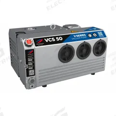 RIETSCHLE THOMAS Vacuum Pump: 2 hp, 3 Phase, 230/460V AC, 35.3 cfm Free Air Displacement, VCS 50. Key specifications — attr51477: VCS 50; attr51480: RIETSCHLE THOMAS; attr51504: NPT; attr51550: 230/460V AC; attr51554: FBSP; attr51559: 3.