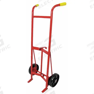 Dayton Drum Hand Truck: For 30 gal_55 gal Cntnr Cap, For Plastic/Steel Container Material - Steel-Frame Drum Hand Trucks