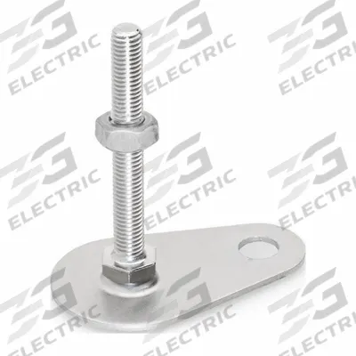 JW WINCO Male-End Leveling Mount: Swiveling Stud, 1/2"-13 Thread Size - Swivel Male Leveling Mounts