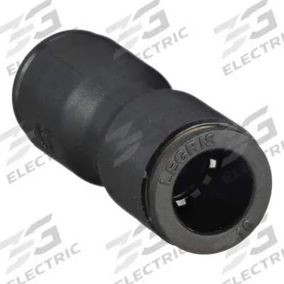 LEGRIS Push-Fit Union Fitting: 10 mm OD x 10 mm OD Size, Push-to-Connect x Push-to-Connect - Nylon & Nickel-Plated Brass Tube Fittings