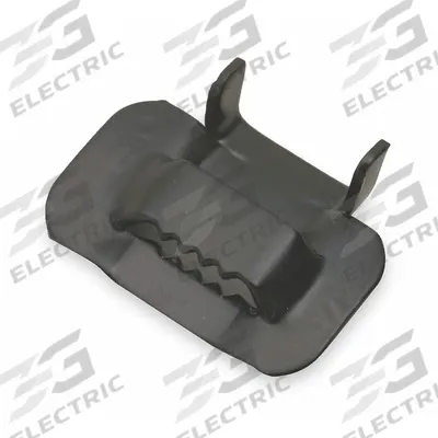 BAND-IT Strapping Buckle: Fits 1/2 in Strap Wd, 1 Qty, Round, Regular Duty - Strapping Buckles for Stainless Steel Strapping