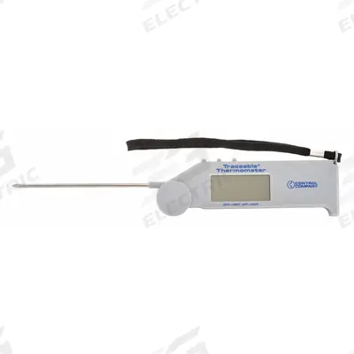 TRACEABLE Digital Thermometer: -58°F to 572°F /-50°C to 300°C, ±1°C @ -20 to 100°C - Industrial Digital Pocket Thermometers