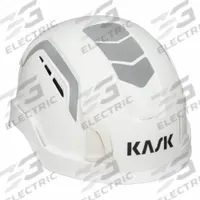 KASK Safety Helmet: White, Polyethylene, Front-Slots, KASK America, Solid, High-Visibility (MPN WHE00100-201). Key specifications — Brand: KASK; Head Protection Material: Polyethylene; Accessory Mounting Options: Front-Slots; Head Protection Brand: KASK America; Color/Graphics Type: Solid; High-Visibility: High-Visibility; Head Protection Color: White.