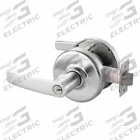 CORBIN Door Lockset: Classroom Security Lever Locksets, Chrome, ADA Compliant (MPN CLX3362 AZD 626). Key specifications — attr1024149: Not Ligature-Resistant; attr1011488: CORBIN; attr1024446: F80; attr1011524: No Message; attr1011506: Armstrong Lever; attr1011485: Yes; attr1059461: Satin Chromium-Plated.