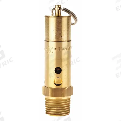 CONRADER Safety Valve: Hard Seat, 1/2 in (M)NPT Inlet (In.), 1/2 in (F)NPT Outlet (In.) - Hard Seat Pneumatic Safety Valves