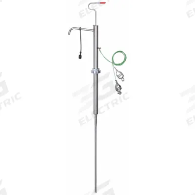 Dayton Hand Pump: Piston Action, Pump with Spout, 316 Stainless Steel Housing - Down-Stroke Drum Pumps