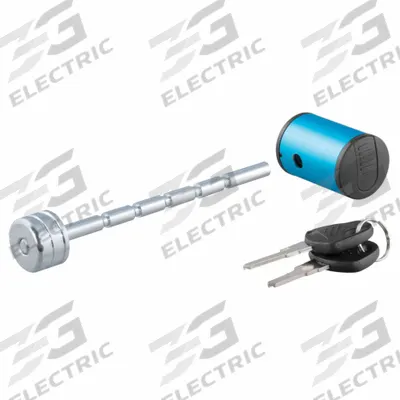 CURT Trailer Locking Kit: Blue, Aluminum, Chrome-Plated, (4) Keys - Coupler Locks