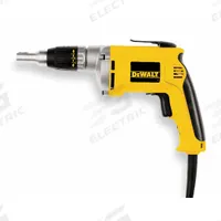 DEWALT Screwdriver: 1/4 in Drive Size, 81 in-lb Torque - Max, Trigger, Pistol Grip, 120 V AC Volt (MPN DW272). Key specifications — attr1190321: Screwdriver; attr1169599: Trigger; attr1169614: DEWALT.