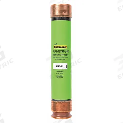 BUSSMANN Fuse: Class RK5, FRS-R Series, Time-Delay, 60 A, 600 V AC, 250 V DC - Time-Delay Cylindrical Fuses