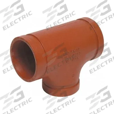 GRUVLOK Metal Pipe Tee: Tee, 4 in x 4 in x 1 1/4 in, Carbon Steel, EPDM Seal - Grooved Pipe Fittings