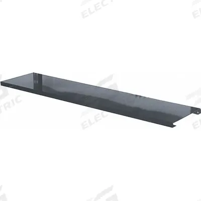 HALLOWELL Lower Shelf: 48 in Overall Wd, 12 in Overall Dp, Black, Steel - Shelves for Workbenches