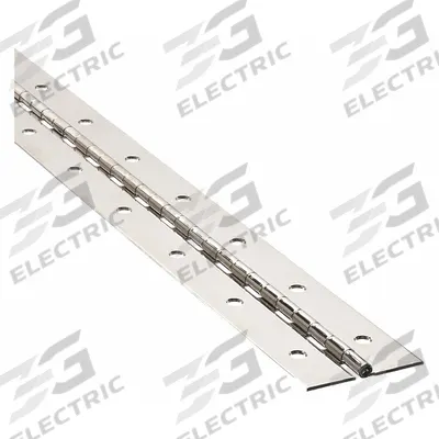 APPROVED VENDOR Piano Hinge: Steel, 48 in Leaf Ht - Full Surface-Mount Piano Hinges