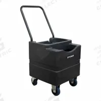 XPOWER Reservoir Tank: Polyethylene, 11.8 gal Tank Capacity, 16 7/8 in x 16 7/8 in x 20 3/8 in (MPN WT-45). Key specifications — Includes: Wheel; For Use with: 857AF6; Material: Polyethylene; Manufacturer Part Number: WT-45; Brand: XPOWER; Color: Black.