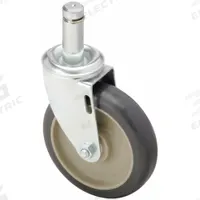 APPROVED VENDOR Stem Caster: Swivel, No Brake, 5 in Wheel Dia., 1 1/4 in Wheel Wd, 6 in Mounting Ht (MPN P12S-UP050D-SG7). Key specifications — attr1111099: APPROVED VENDOR; attr1111095: Gray; attr1176855: Swivel.