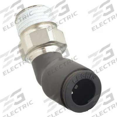 LEGRIS Push-Fit Elbow Fitting: 1/4 in OD x 1/8 in Pipe Size, Push-to-Connect x MNPT - Nylon & Nickel-Plated Brass Tube Fittings