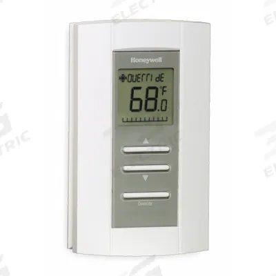 Honeywell Thermostat: Heat and Cool, Auto and Manual, Heat-Cool-Off, Vertical, Rectangle - Digital Proportional Thermostats