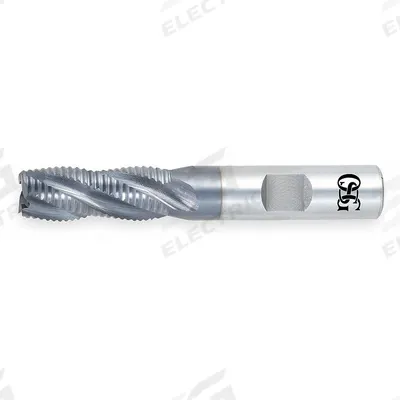 OSG Roughing End Mill: Cobalt, TiCN Coated, 8 Flute, Fine Pitch, 2" Mill Dia - General Purpose Cobalt Roughing End Mills