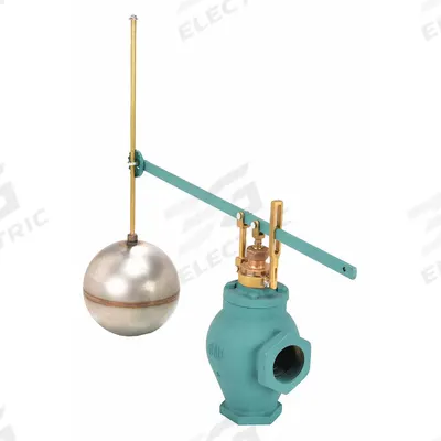 KECKLEY Float Valve Assembly: For Chemicals/Oil/Water Media, Angle Valve Body, Cylindrical - General Service Float & Lever Valve Assemblies