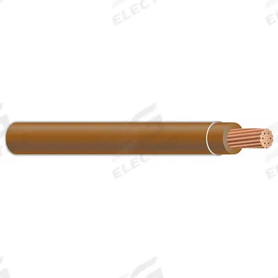 SOUTHWIRE Building Wire: Copper, 10 AWG, 1 Conductors, Stranded, Brown, 500 ft Lg - Copper XHHW/XHHW-2 Building Wires