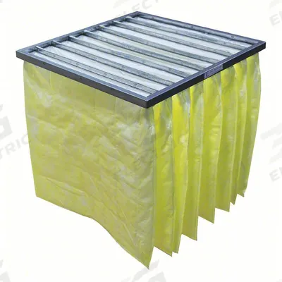 GRAINGER Pocket Air Filter: 24 in x 24 in x 22 in, MERV 15, Yellow, Synthetic - MERV 15 Pocket Air Filters