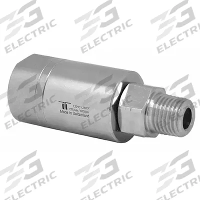 MOSMATIC Rotary Union: Straight, Nickel-Plated C38500 Brass, 1 Passages, 1/4 in Stationary Port - Brass Rotating Joints & Unions