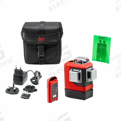 LEICA LINO Self-Leveling Laser: 0 Lines and 0 Dots, Green Beam, 2 Planes - Plane Laser Levels