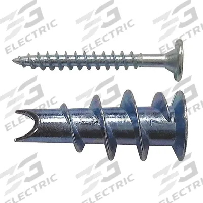 APPROVED VENDOR Wall Anchor: 1/2 in Dia, 1 5/16 in Overall Lg, #8 Thread Size, Zamac Alloy - Standard Self-Threading Anchors
