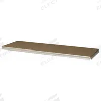 TENNSCO Shelf: 72 in x 18 in, 500 lb Load Capacity, Particleboard, Sand, Shelf (MPN ZVES-7218D1 SAND). Key specifications — Decking Material: Particleboard; Includes: (4) Shelf Supports; Decking Finish: Unfinished; Shelf Configuration: Single Straight; Color: Sand; Frame Material: Steel; Brand: TENNSCO; Frame Finish: Zinc Plated.